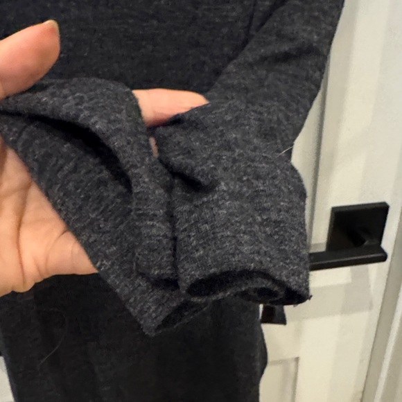 Women’s Charcoal Gray Long Sleeve Shirt - Picture 3 of 5